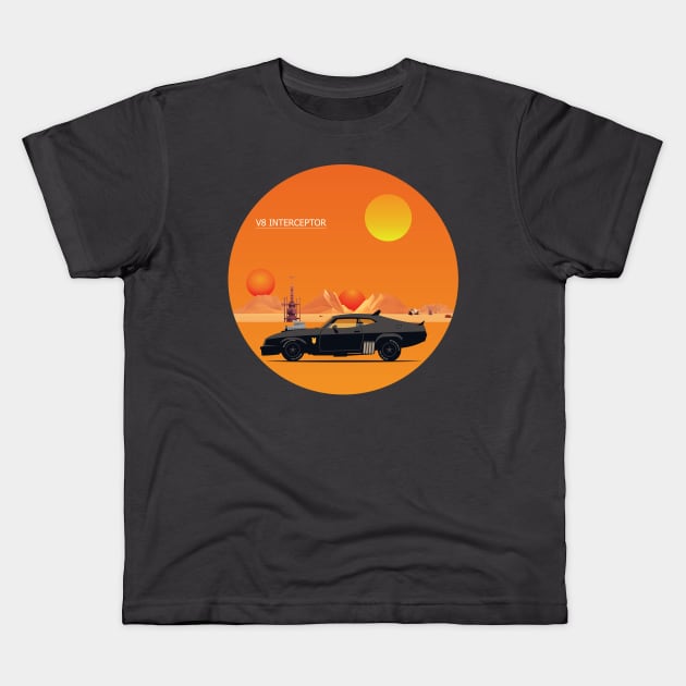 V-8 Interceptor Kids T-Shirt by Ringseek